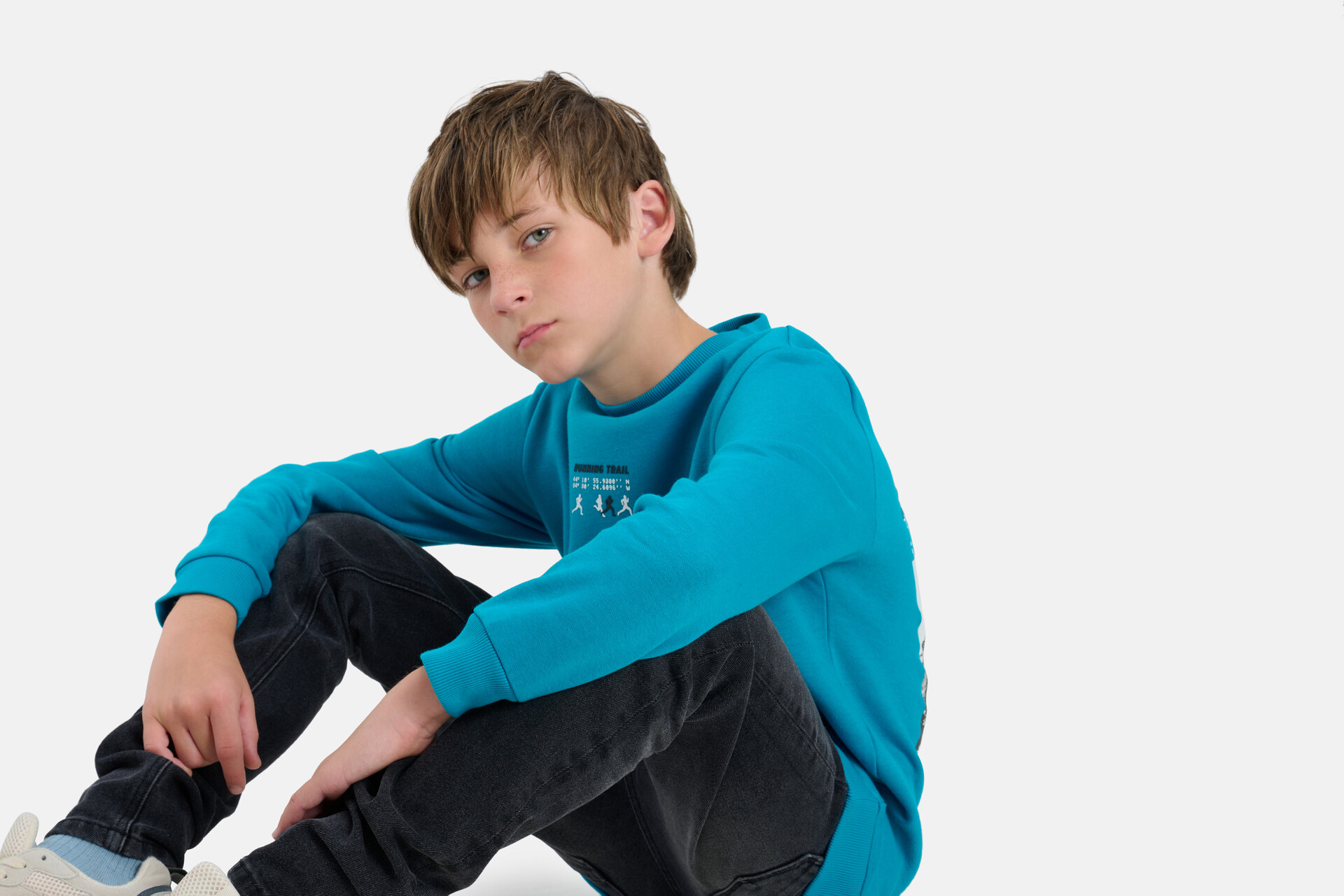 Bedruckter Pullover Blau SHOEBY BOYS