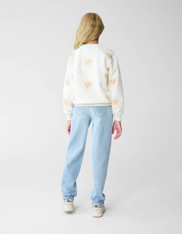 Amore Artwork Sweater Off-White SHOEBY GIRLS
