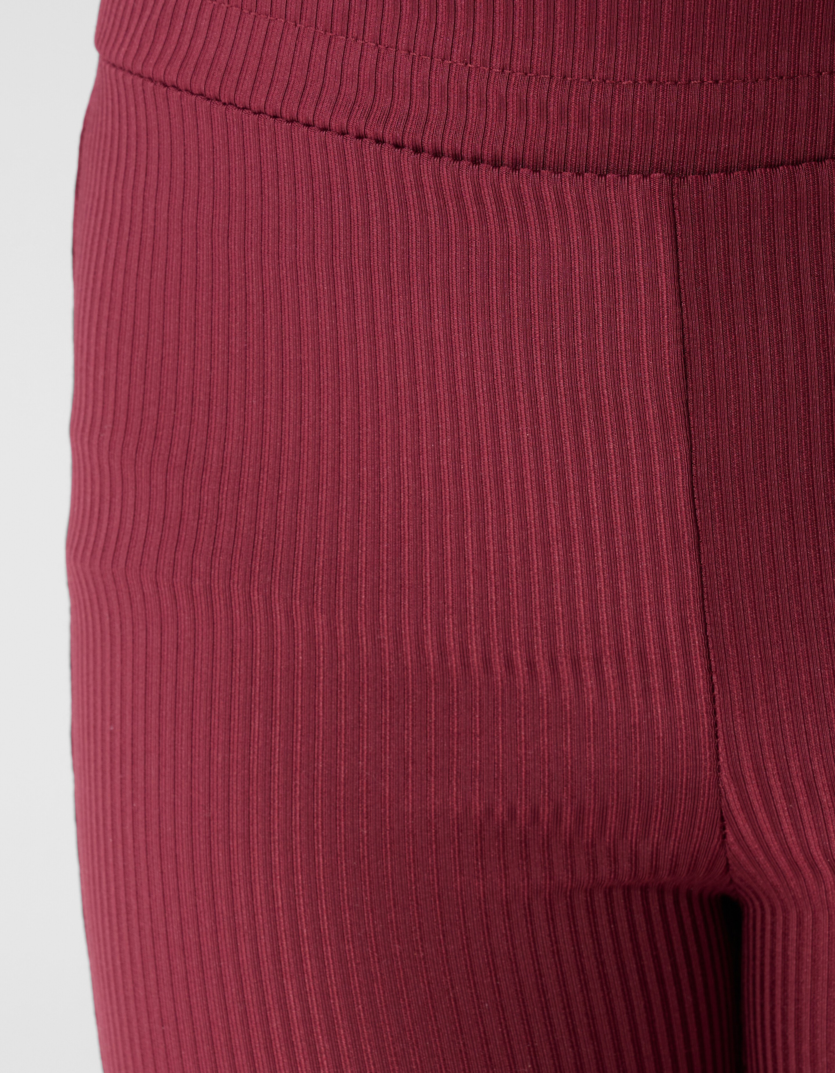 Einfarbige, gerippte Hose mit ausgestelltem Schnit SHOEBY GIRLS