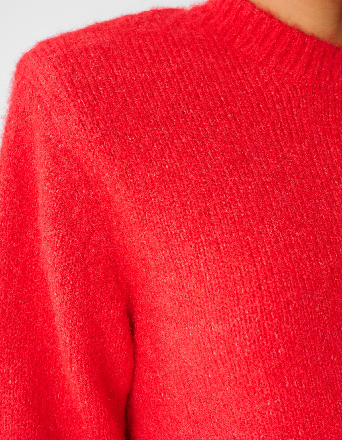 Shoulder Crew Strickpullover Rot SHOEBY WOMEN