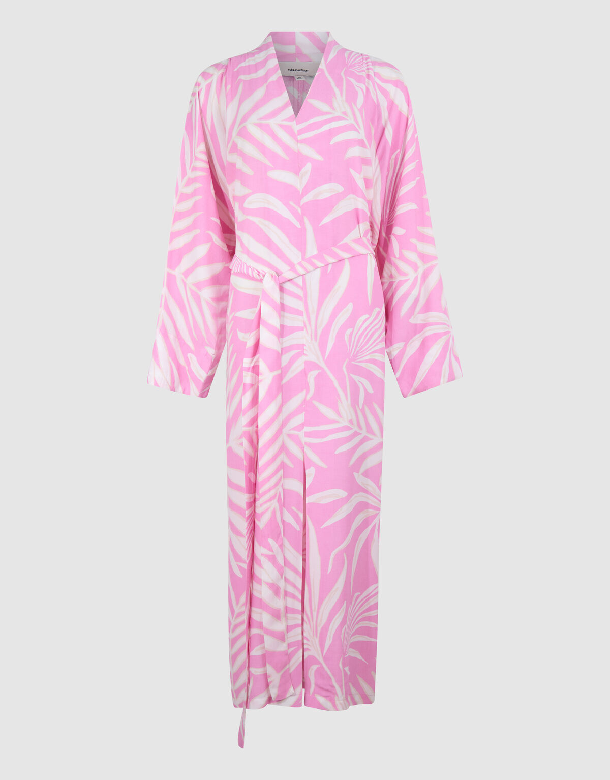 Bedruckte Kimono-Maxikleid in Hellrosa SHOEBY WOMEN