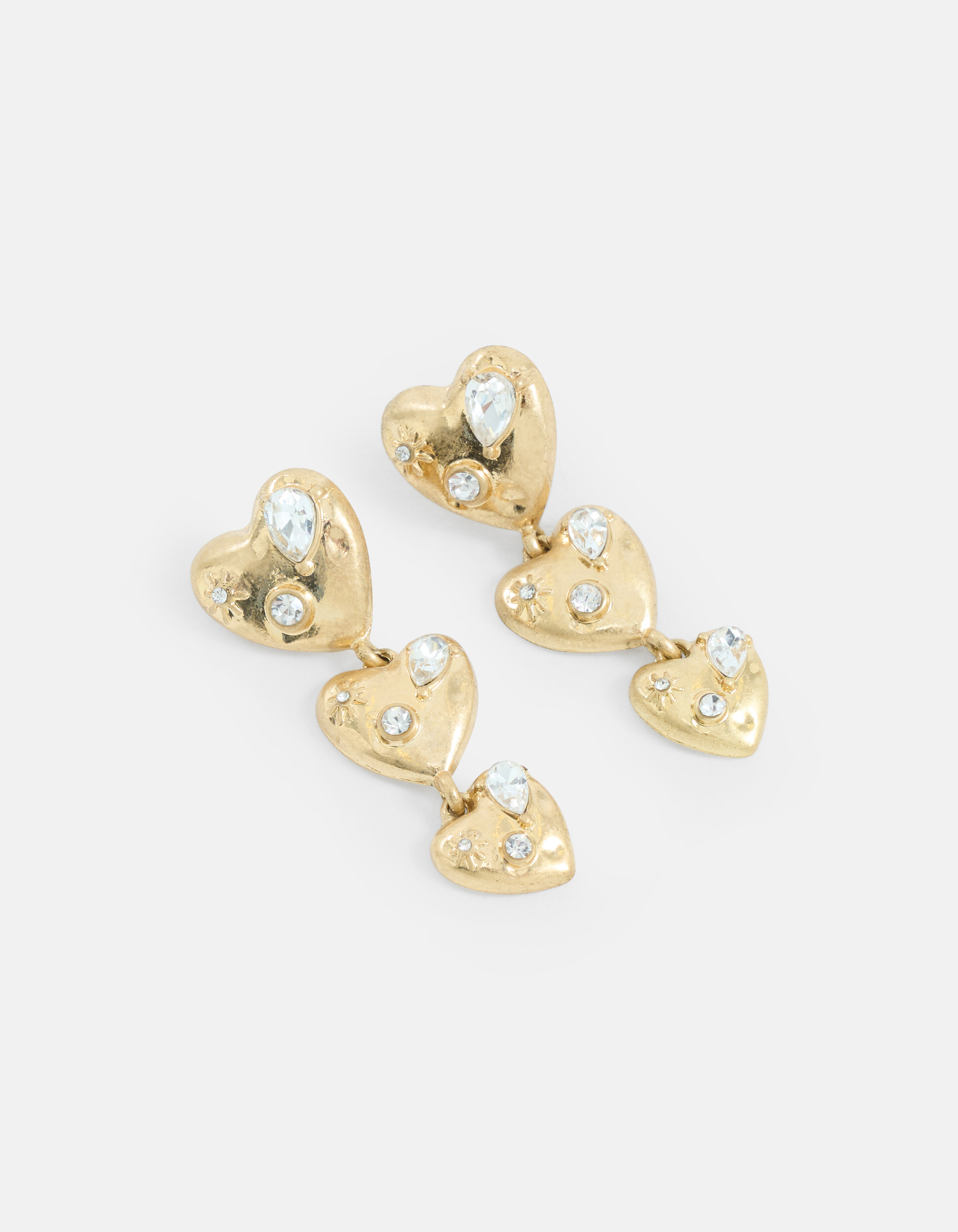 Multiherz-Ohrringe Gold SHOEBY ACCESSOIRES