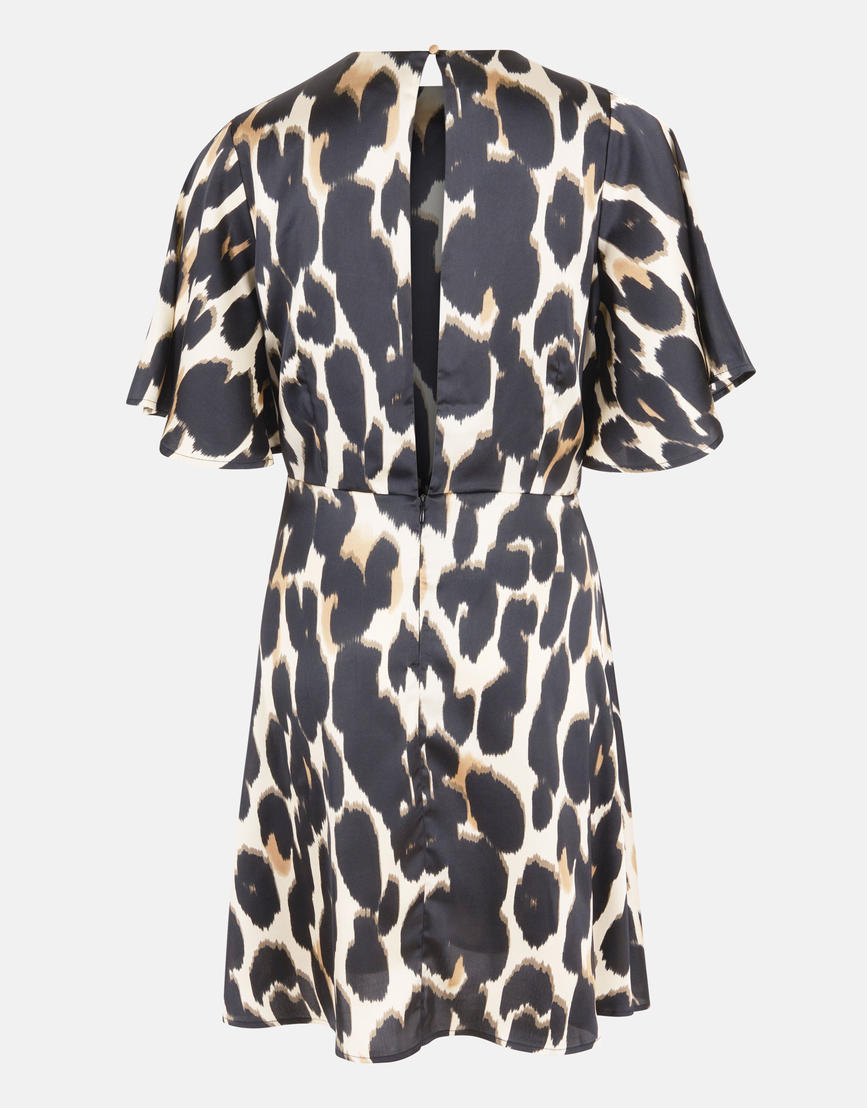 Midikleid mit Leopardenmuster Offwhite SHOEBY WOMEN