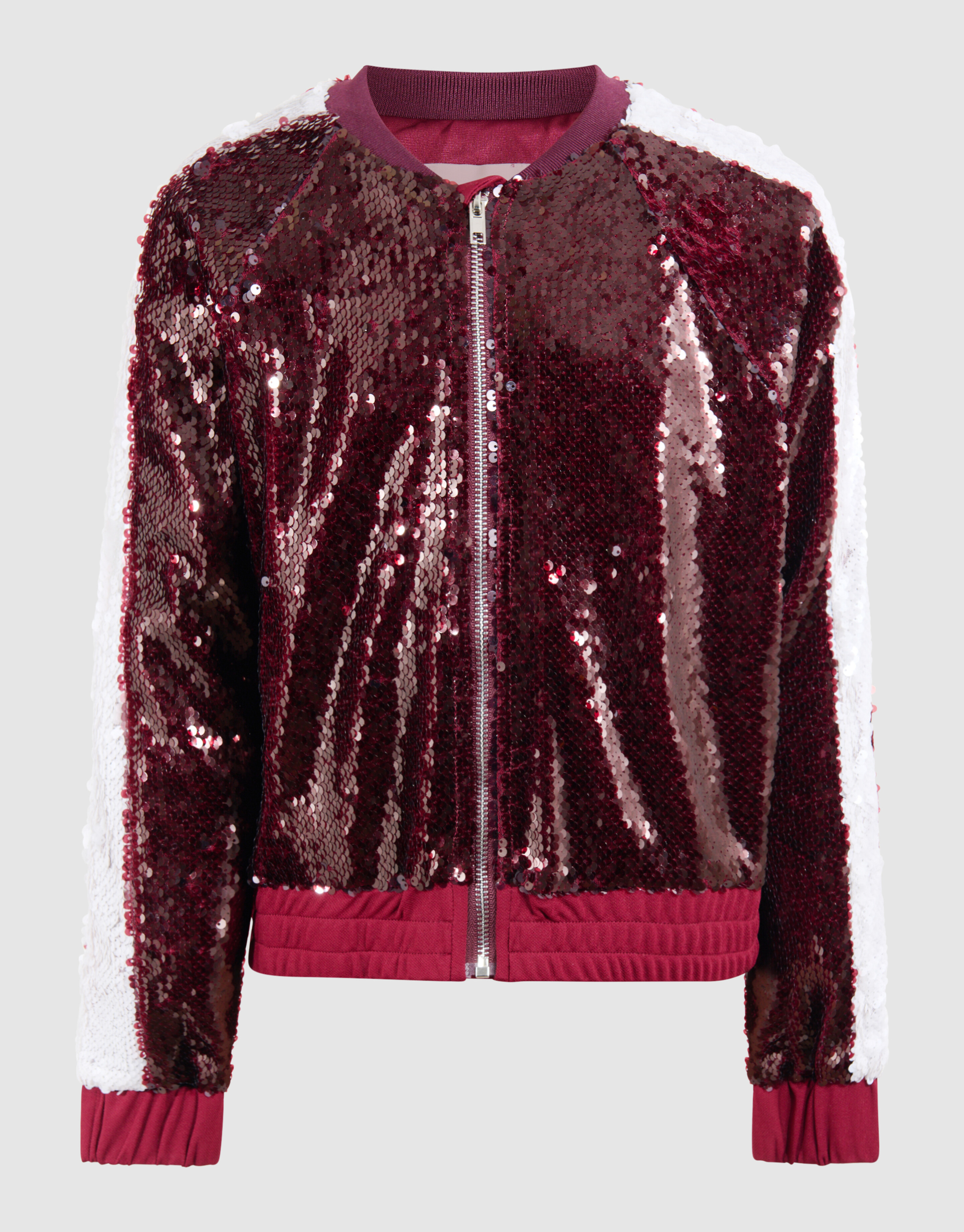 Pailletten Bomber Dunkelrot SHOEBY GIRLS