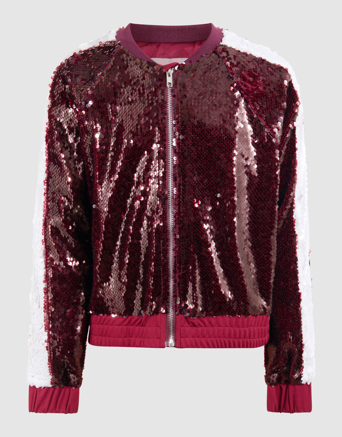 Pailletten Bomber Dunkelrot SHOEBY GIRLS