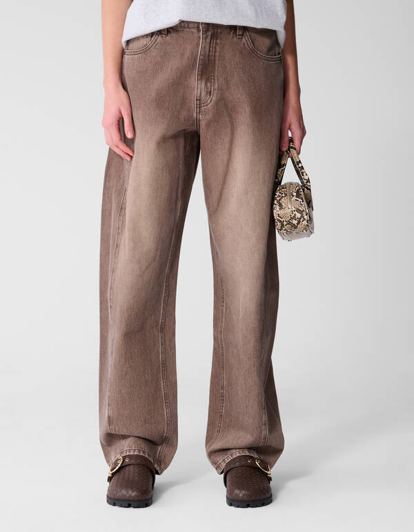 Barrel Fit Jeans Braun SHOEBY WOMEN