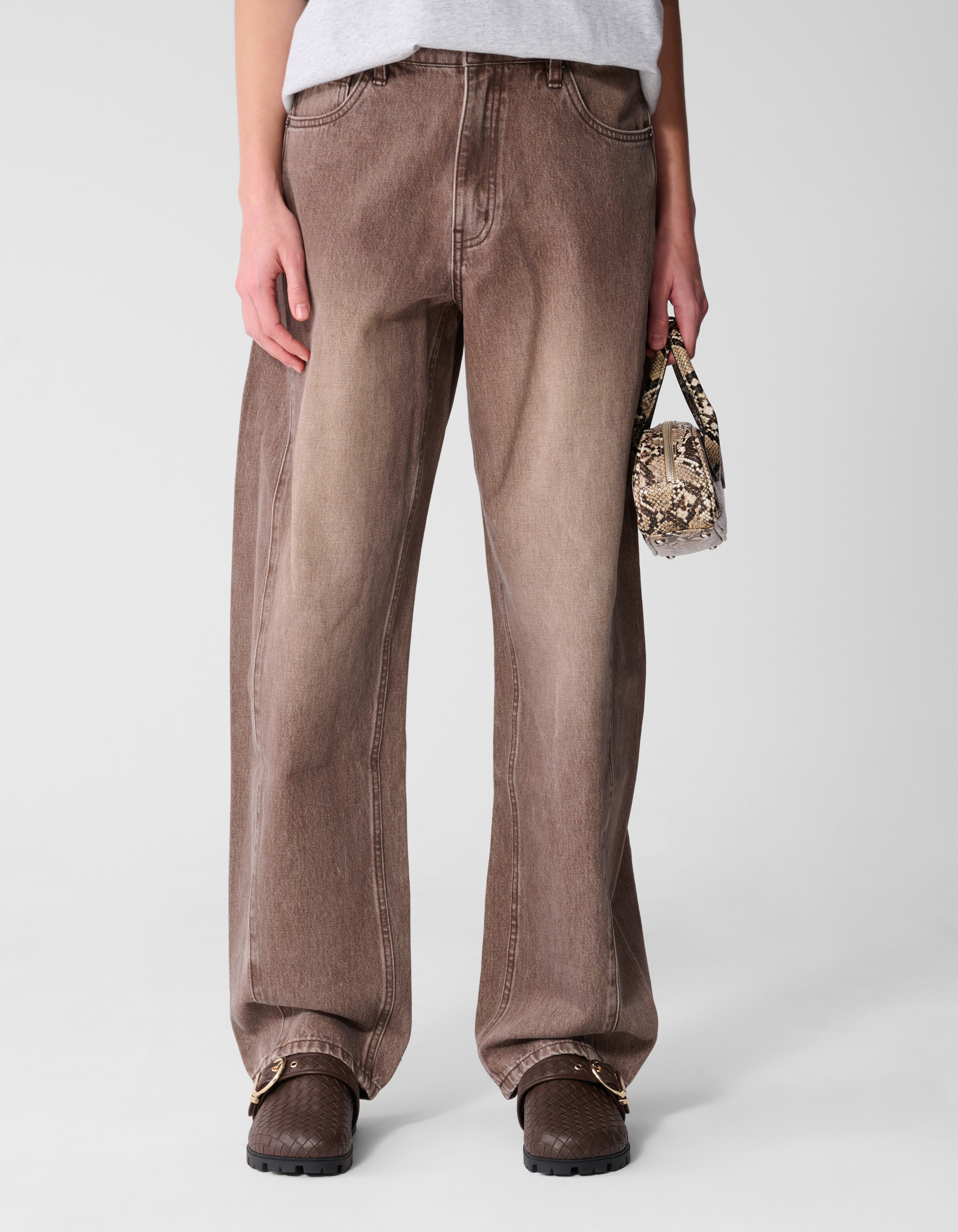 Barrel Fit Jeans Braun SHOEBY WOMEN