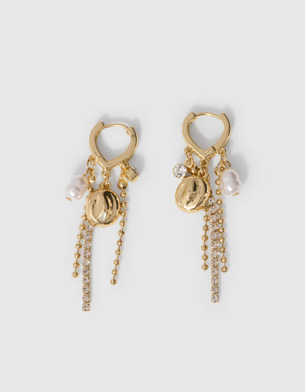 Strass-Charm-Ohrringe SHOEBY ACCESSOIRES