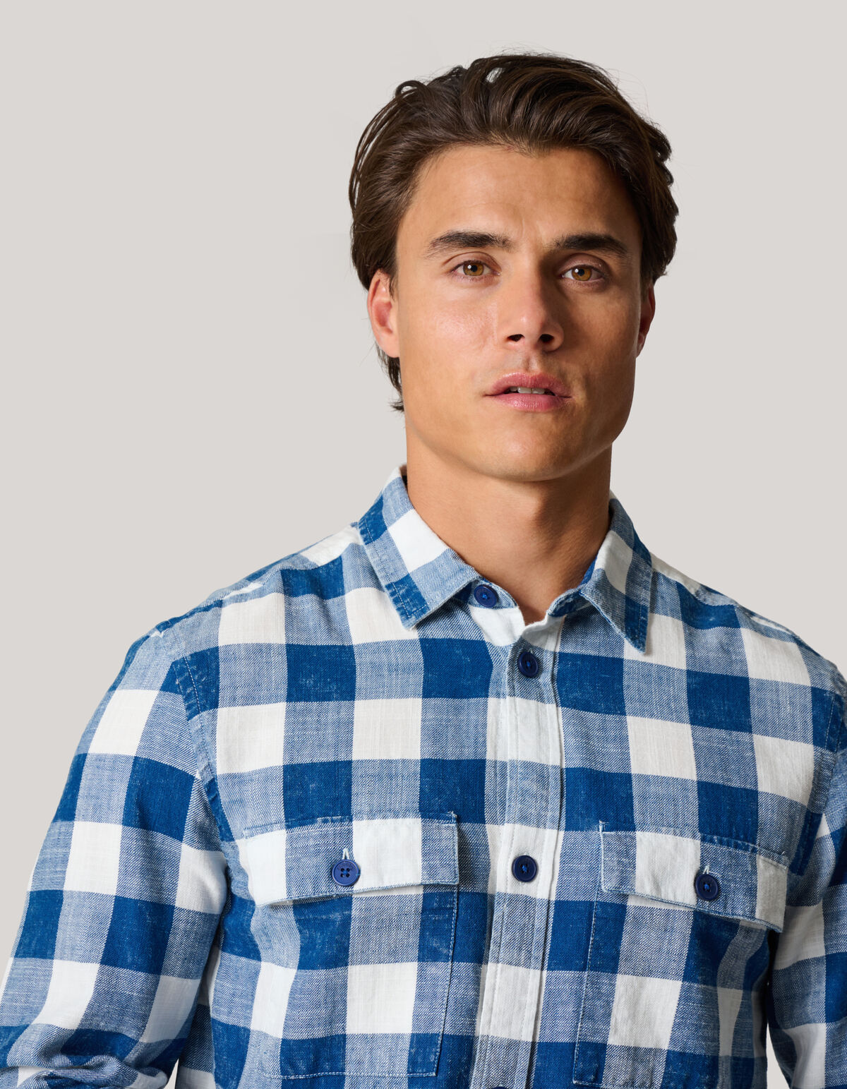 Kariertes Hemd Blau SHOEBY MEN