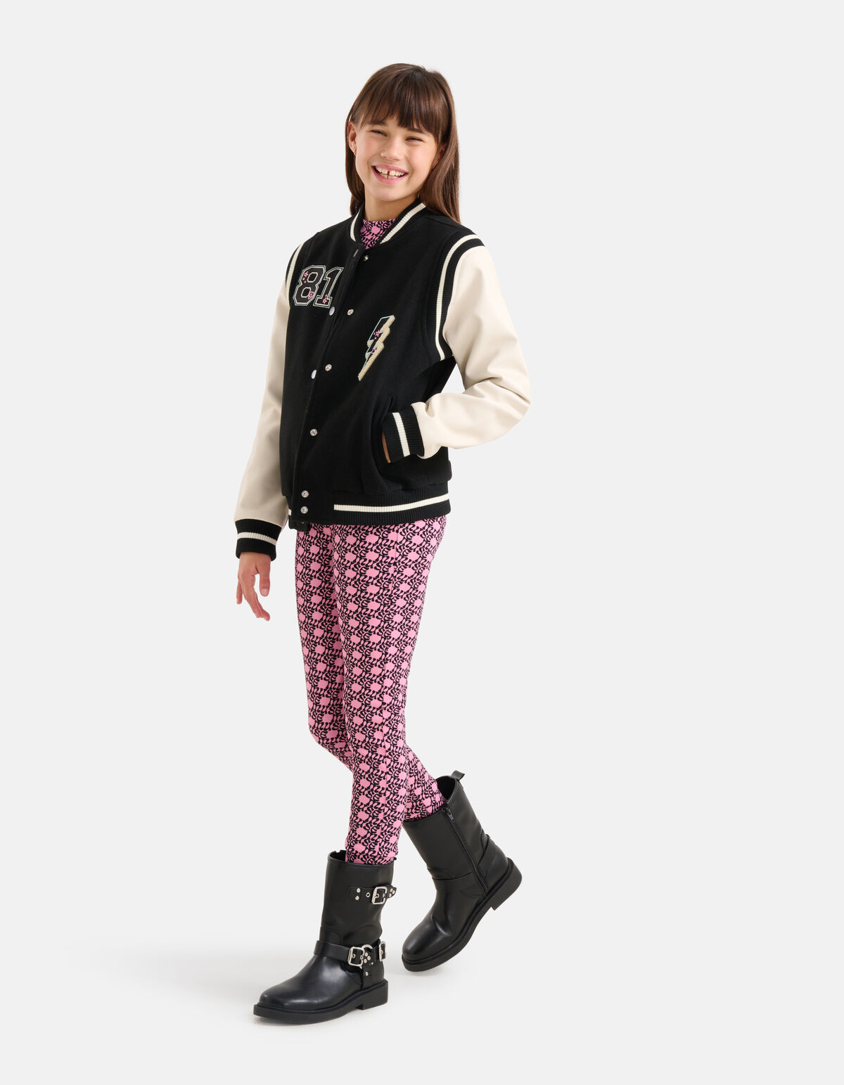 Varsity Jacke Schwarz SHOEBY GIRLS