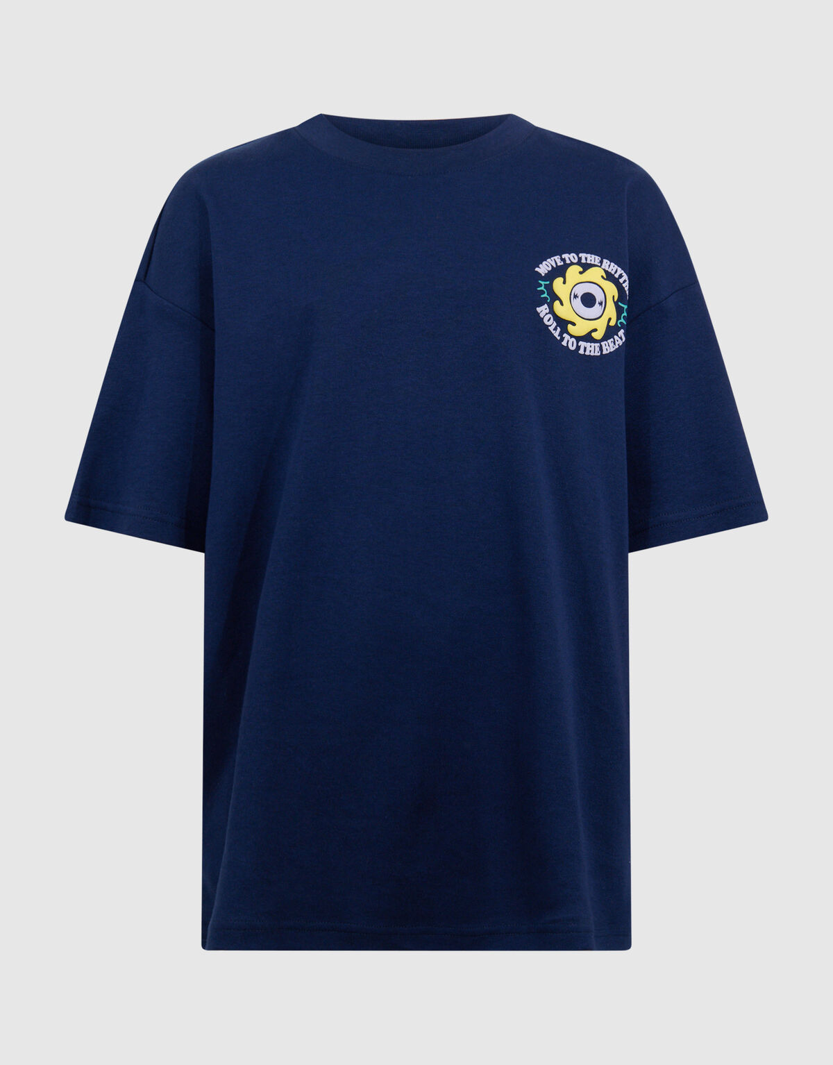 Rhythmus-Kunstwerk-T-Shirt Dunkelblau SHOEBY BOYS