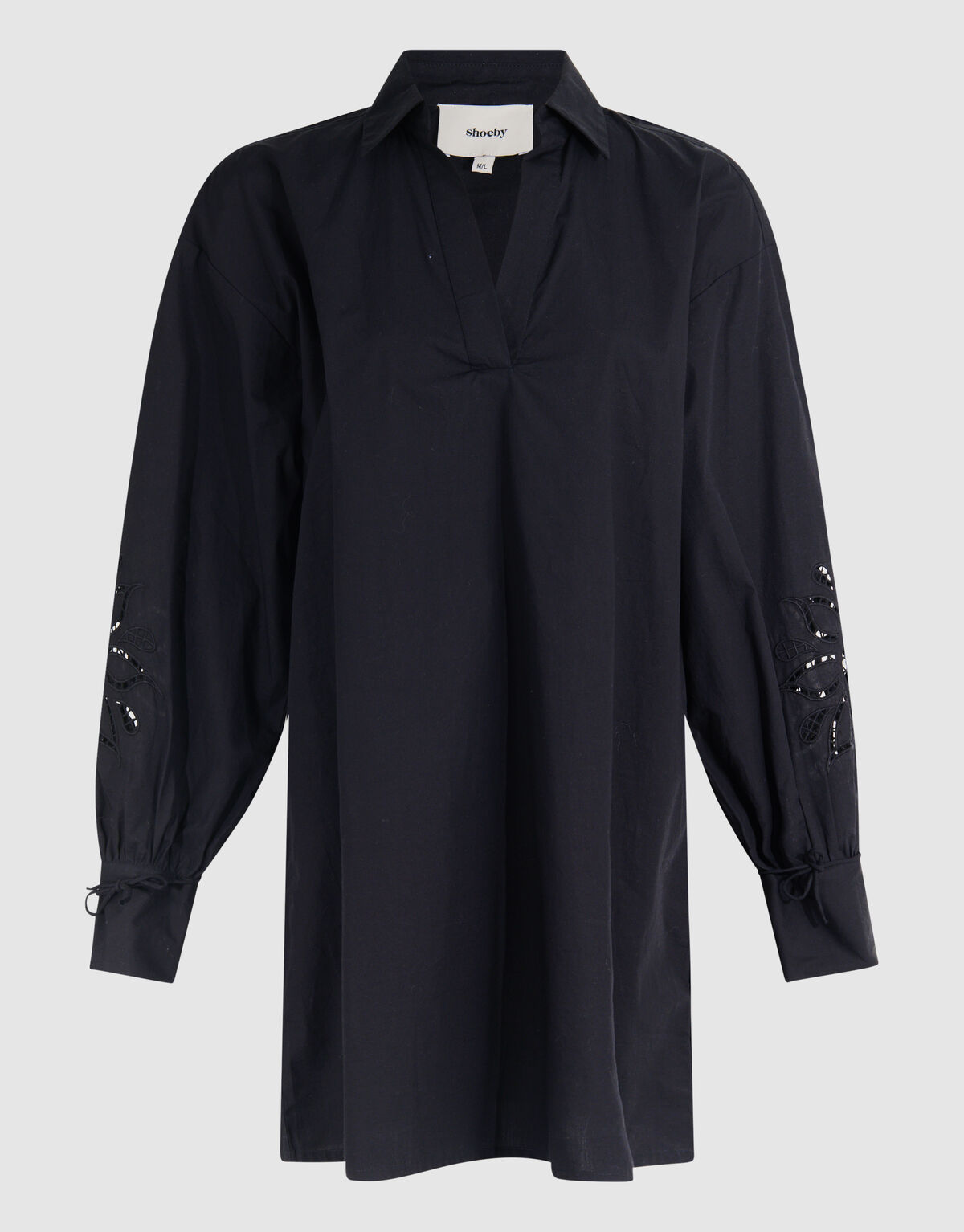 Besticktes Midikleid Schwarz SHOEBY WOMEN