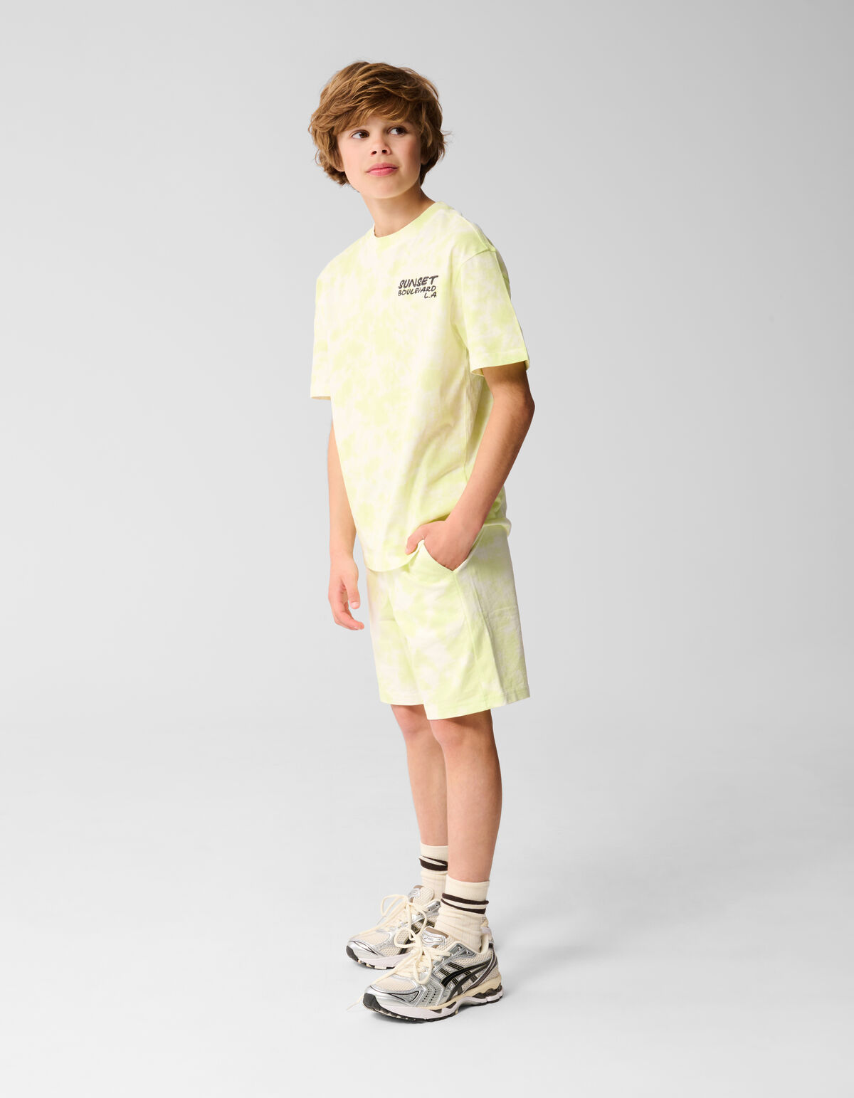 Tie Dye T-shirt Hellgrün SHOEBY BOYS