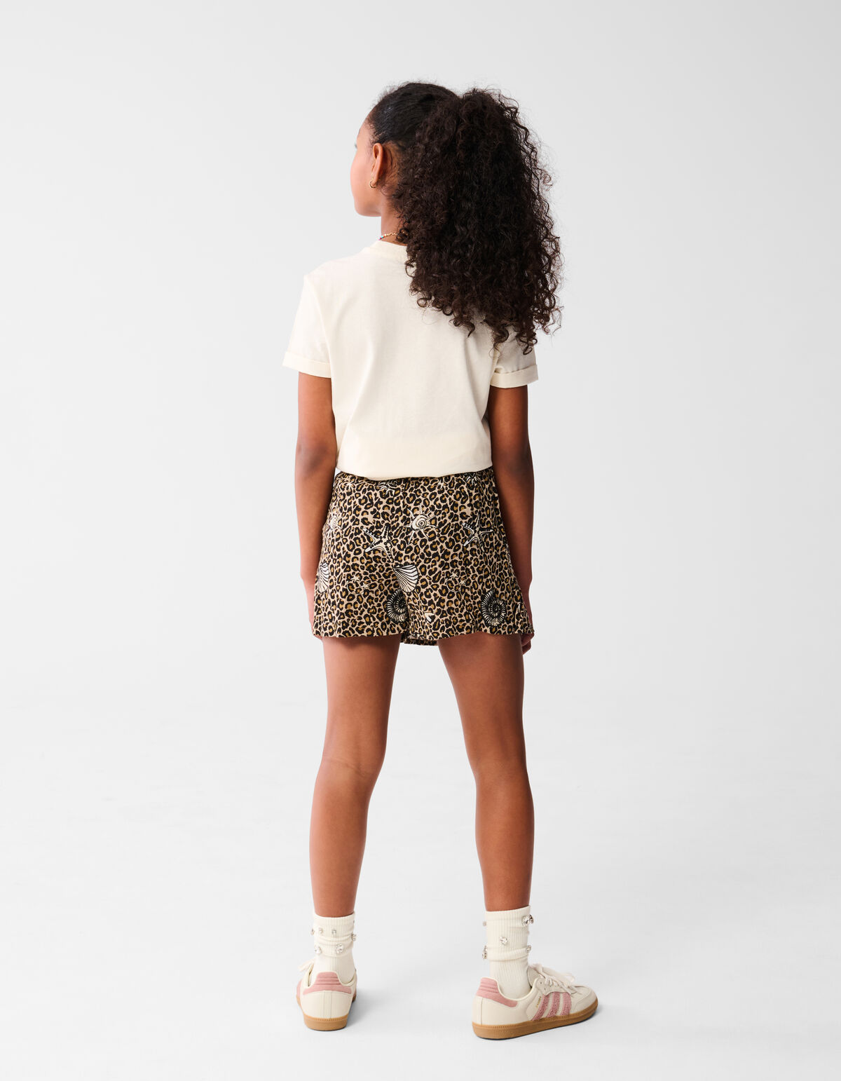 Bedruckter Leoparden-Skort Braun SHOEBY GIRLS