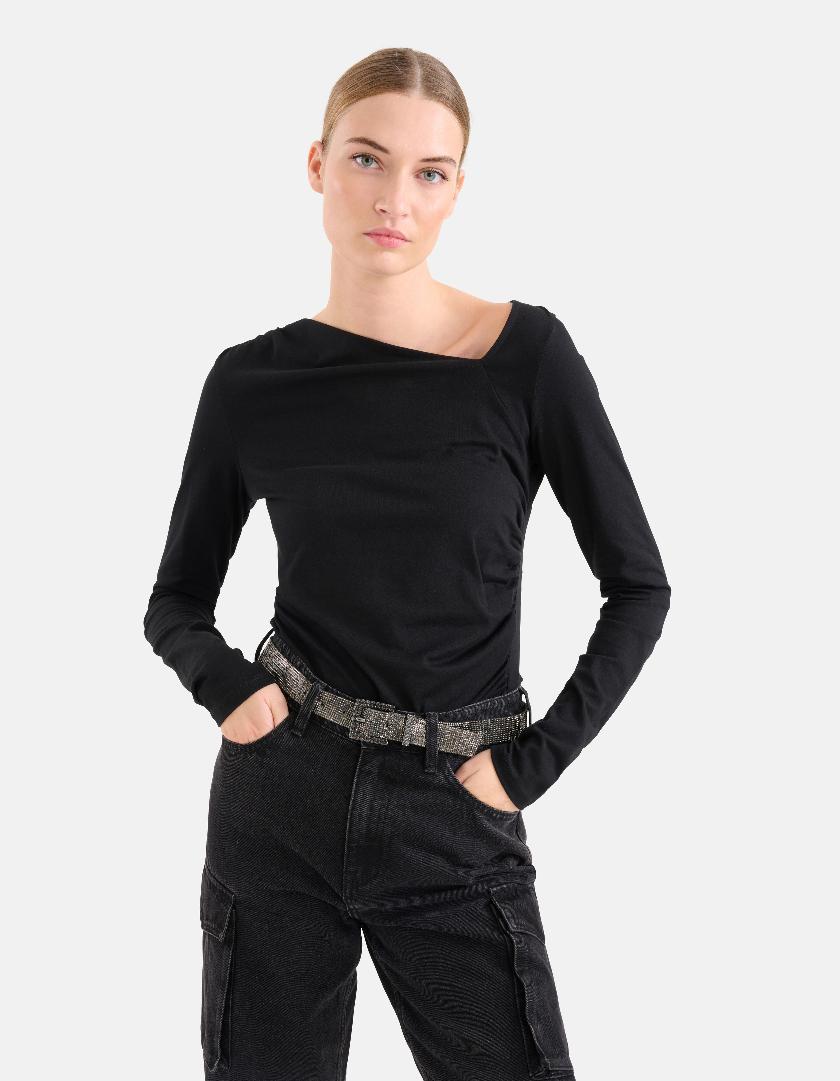 Strassgürtel Dunkelgrau SHOEBY ACCESSOIRES