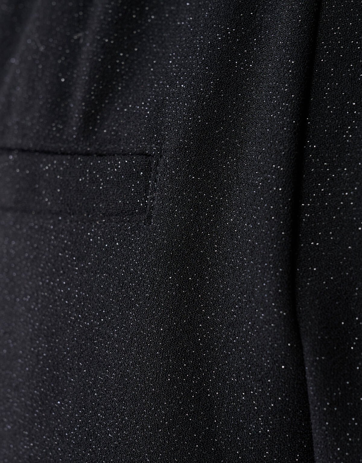 Schwarzer Glitzer-Hose mit weitem Bein SHOEBY WOMEN