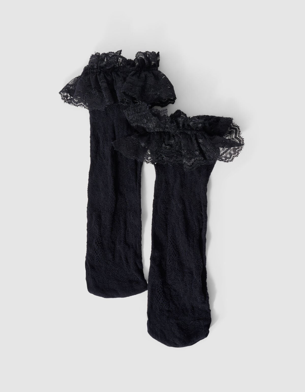 Spitzensocken Mit R&uuml;schen Schwarz SHOEBY ACCESSOIRES