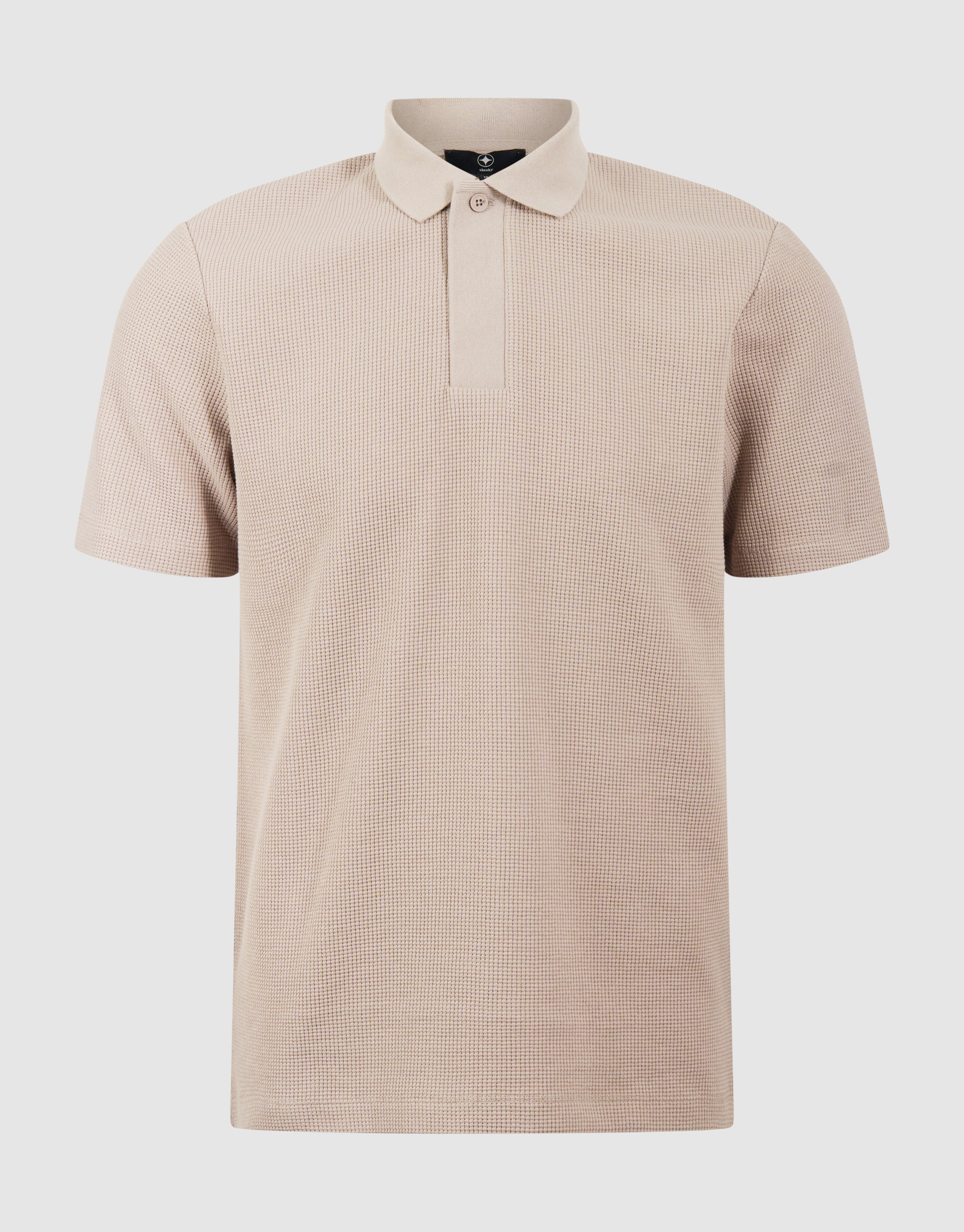 Waffel Polo Hellbraun SHOEBY MEN