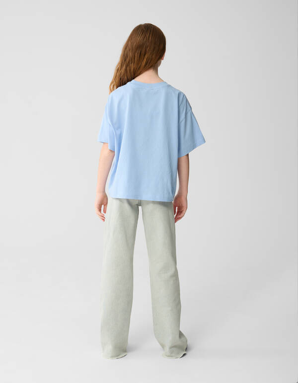 Tennis Artwork T-Shirt Blau SHOEBY GIRLS