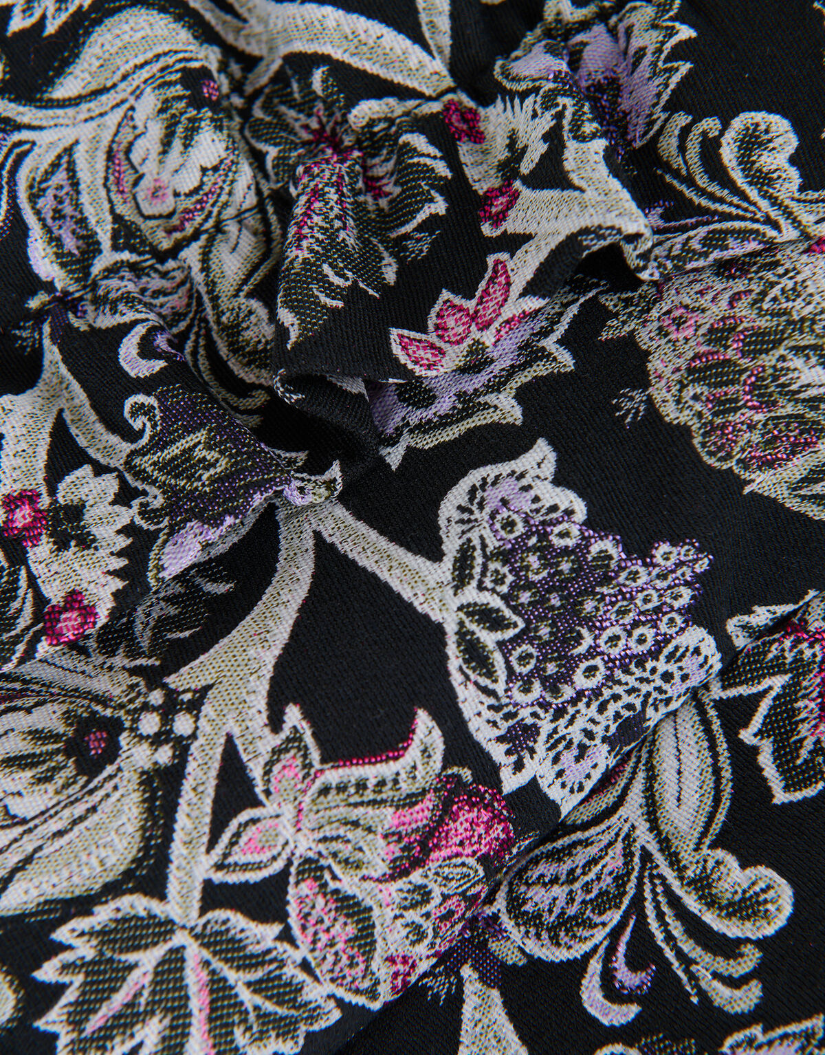 Schwarzer Rock mit Blumenmuster SHOEBY GIRLS