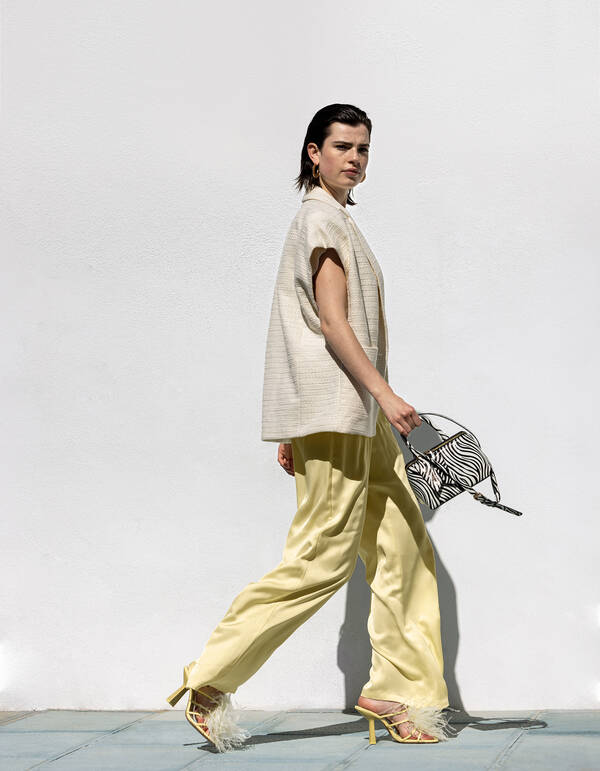 Übergroßes Gilet Off White SHOEBY WOMEN