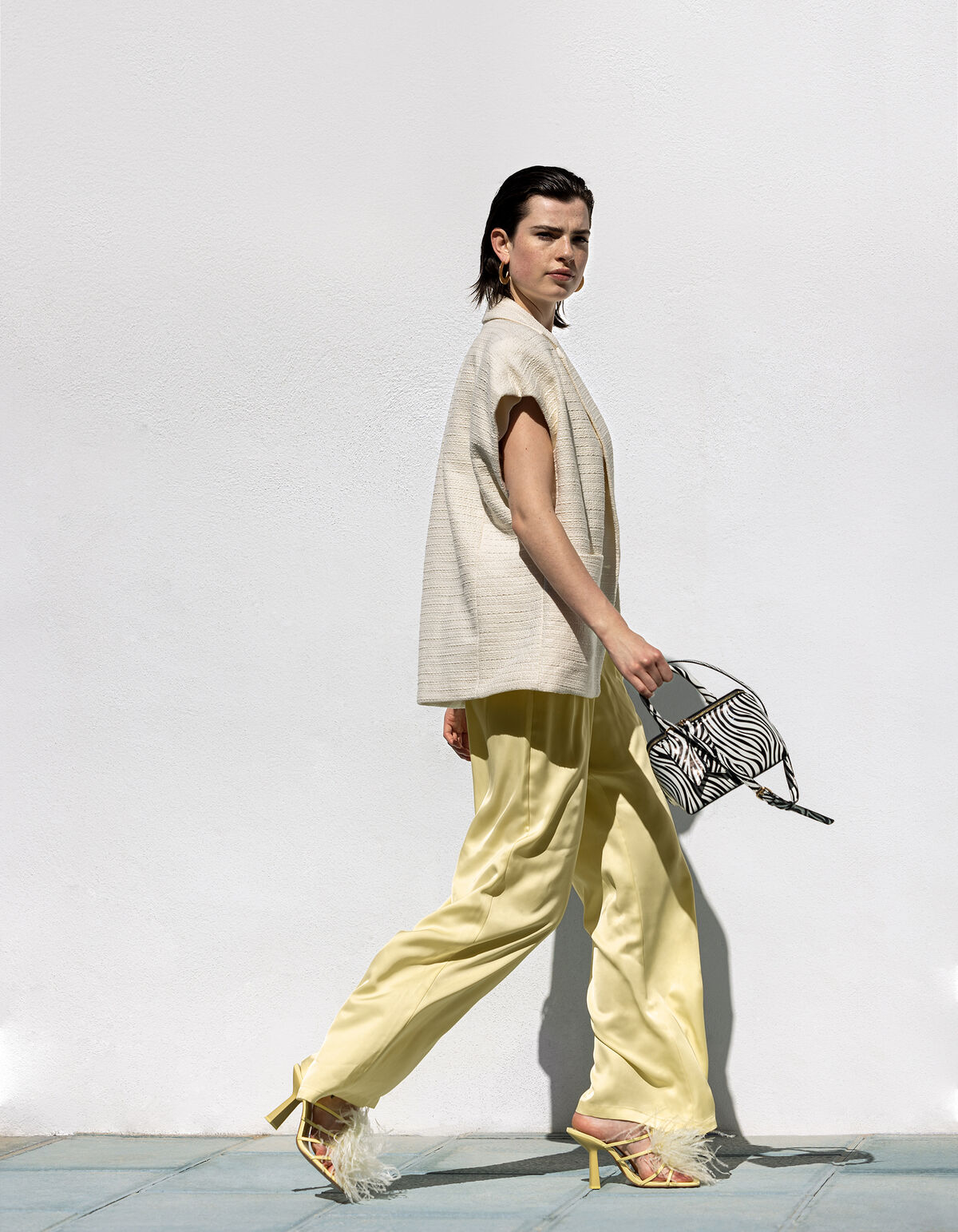 Übergroßes Gilet Off White SHOEBY WOMEN