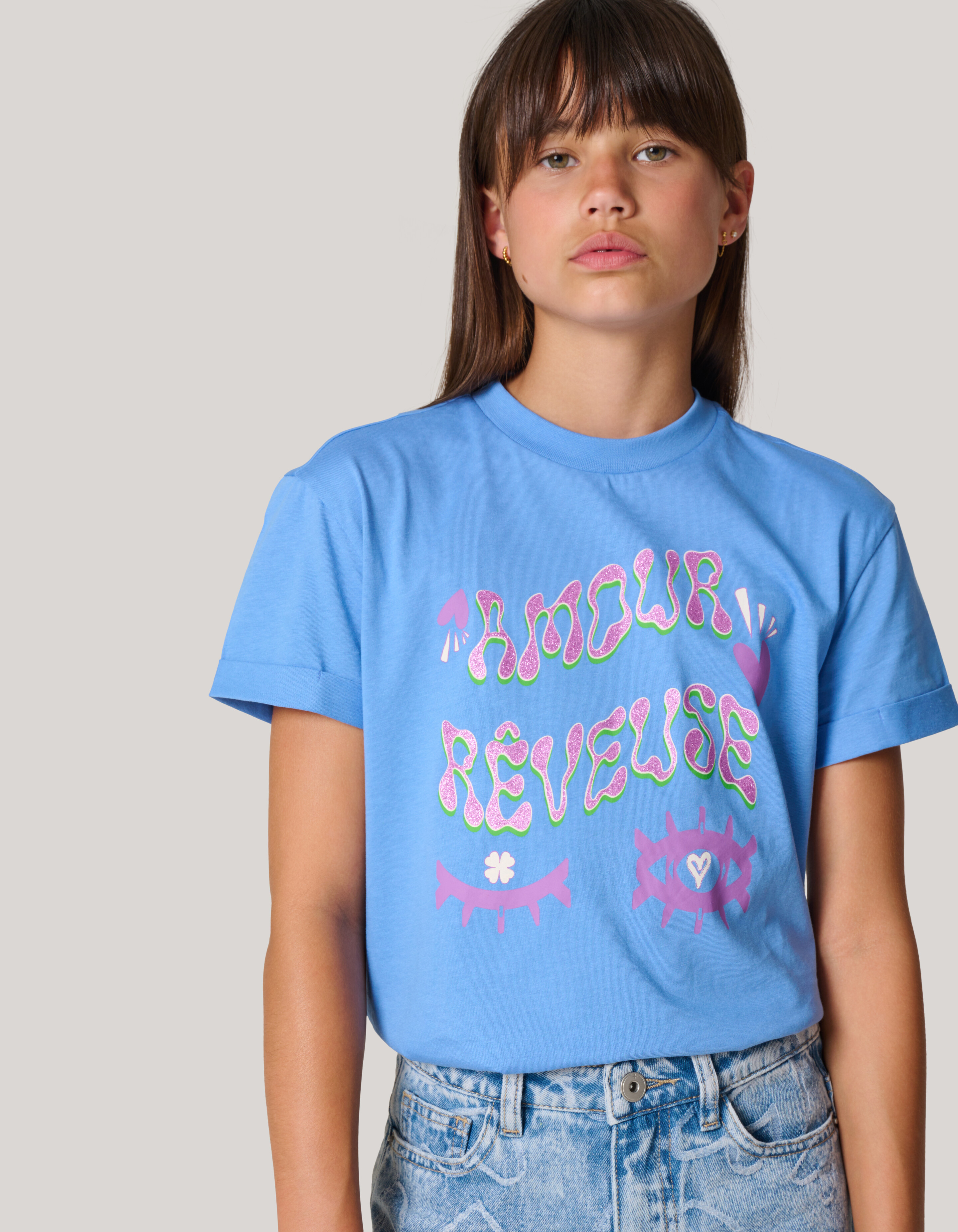 Artwork T-shirt Hellblau SHOEBY GIRLS