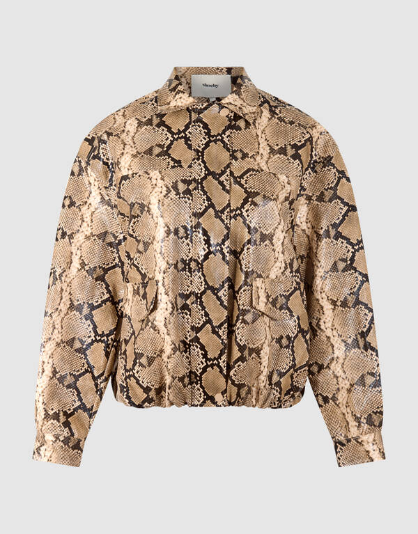 Oversized Snake Jack Hellbraun SHOEBY WOMEN