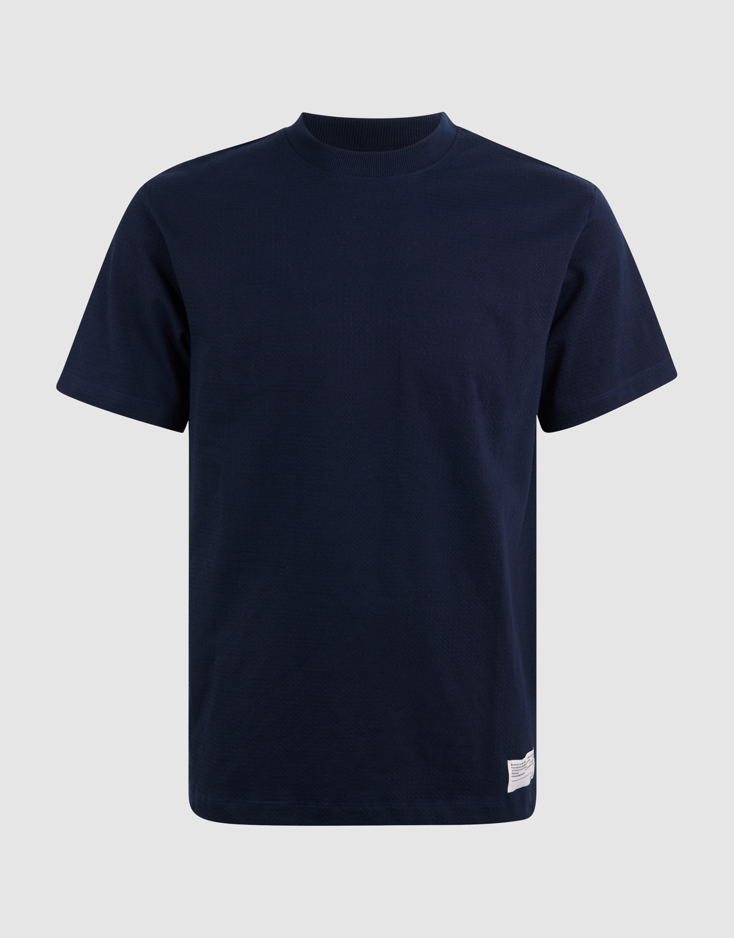 Jacquard-Label-T-Shirt Dunkelblau SHOEBY MEN
