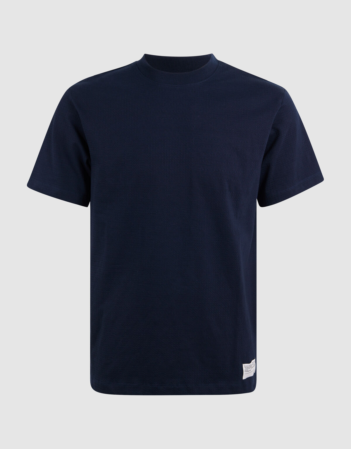 Jacquard-Label-T-Shirt Dunkelblau SHOEBY MEN