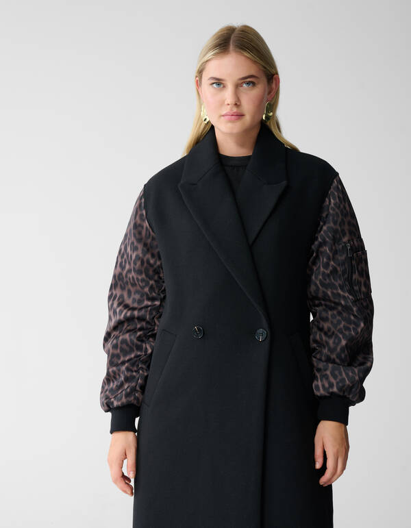 Jacquard Combi Bomberjacke Schwarz SHOEBY WOMEN