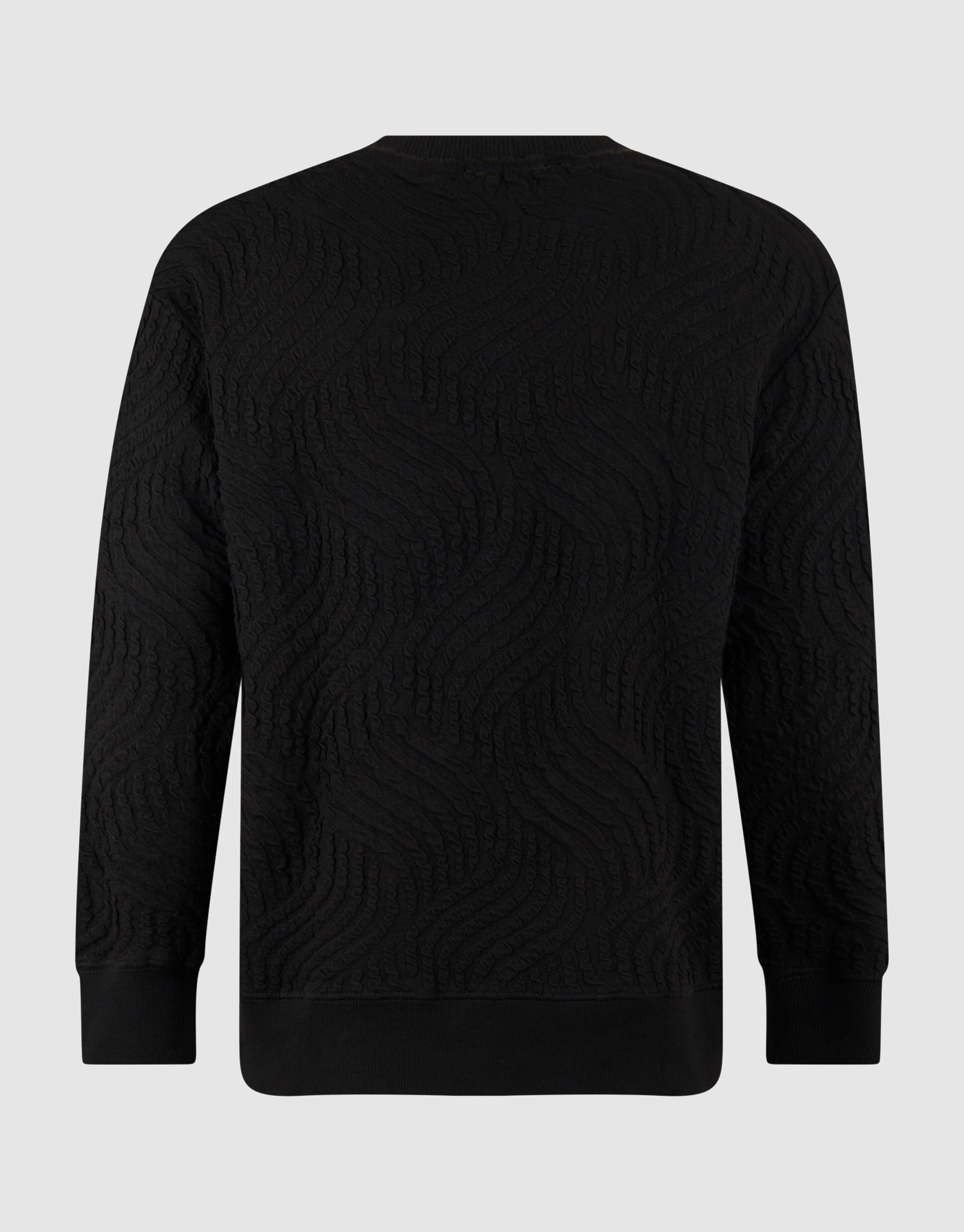 Pullover mit Wellenstruktur Dunkelbraun SHOEBY MEN