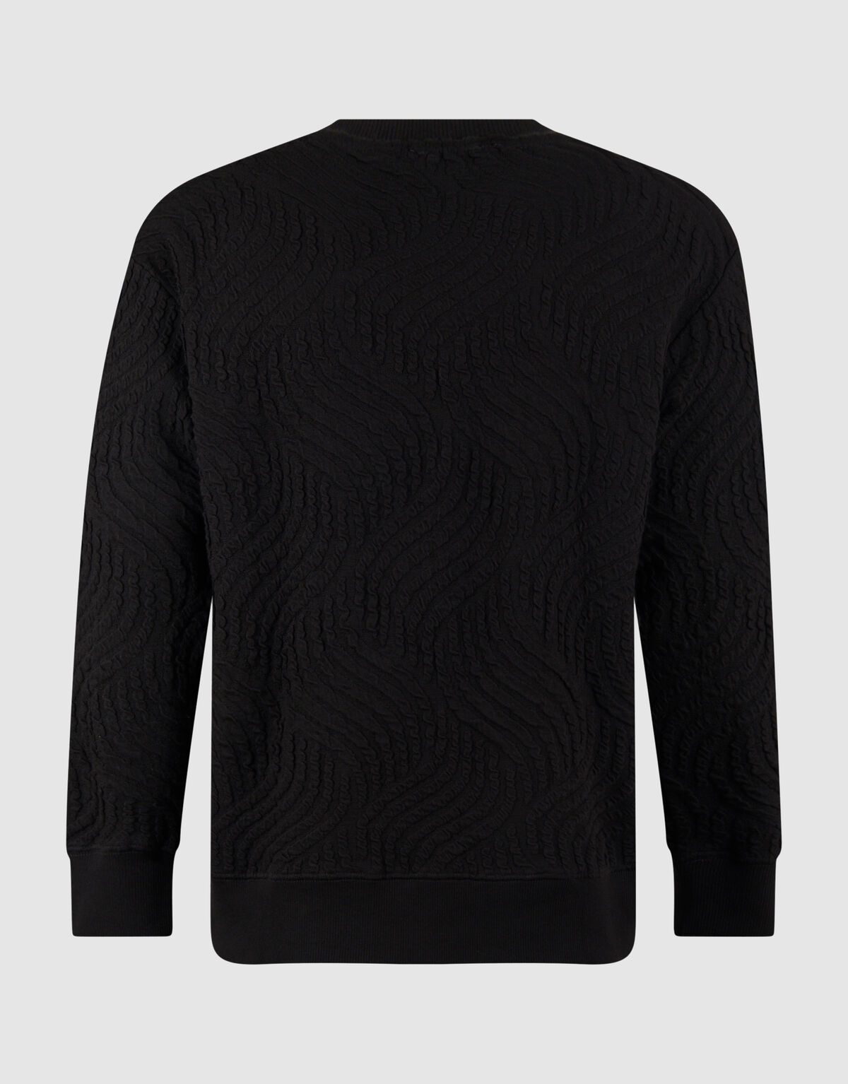 Pullover mit Wellenstruktur Dunkelbraun SHOEBY MEN