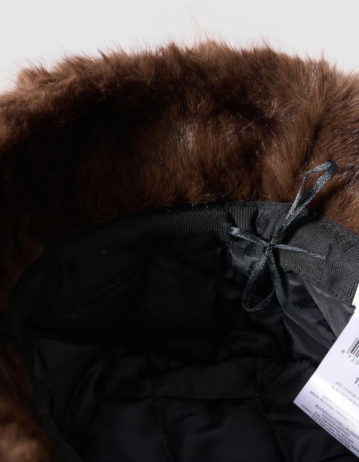 Faux Fur Bucket Hat Braun SHOEBY ACCESSOIRES
