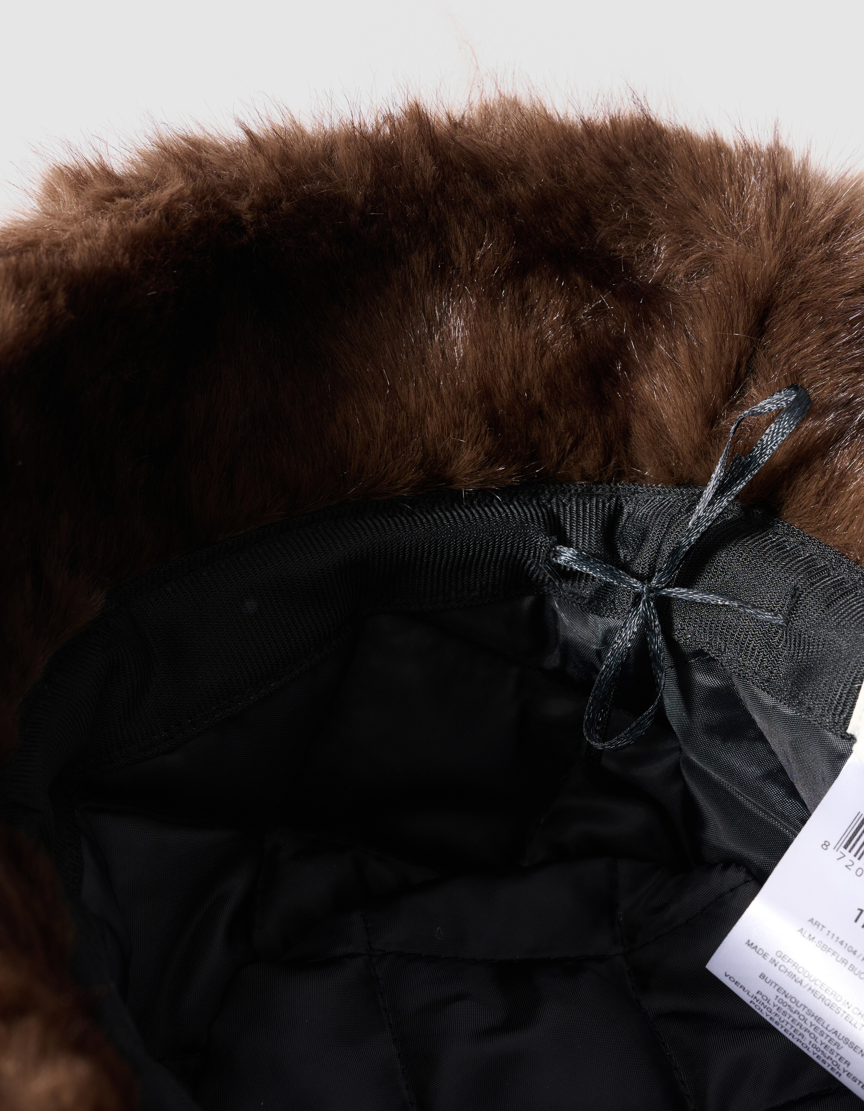 Faux Fur Bucket Hat Braun SHOEBY ACCESSOIRES