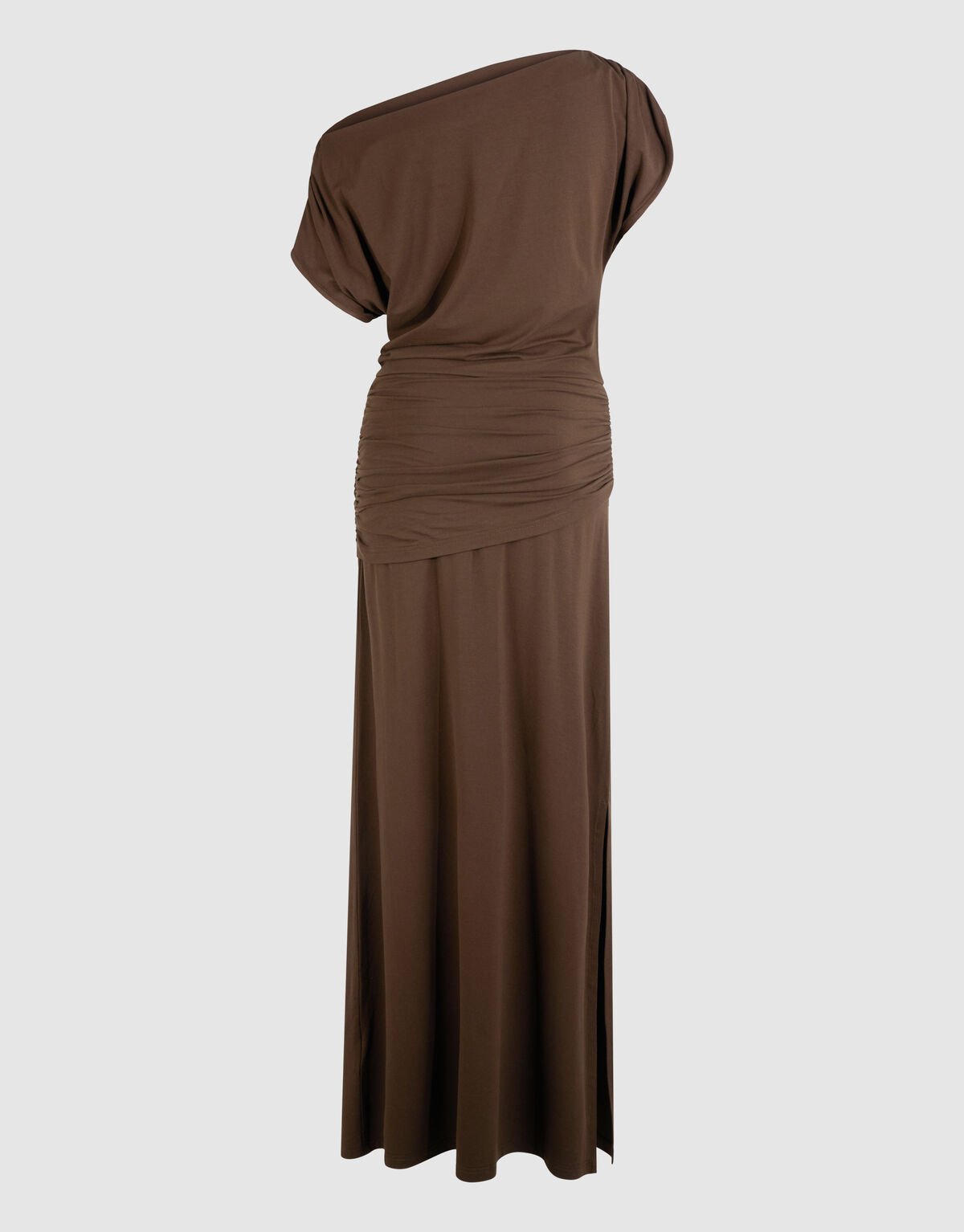 Drapierte Maxikleid Braun von Fred SHOEBY WOMEN