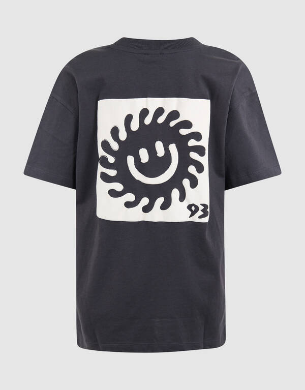Smiley Sun Artwork T-shirt Dunkelgrau SHOEBY BOYS