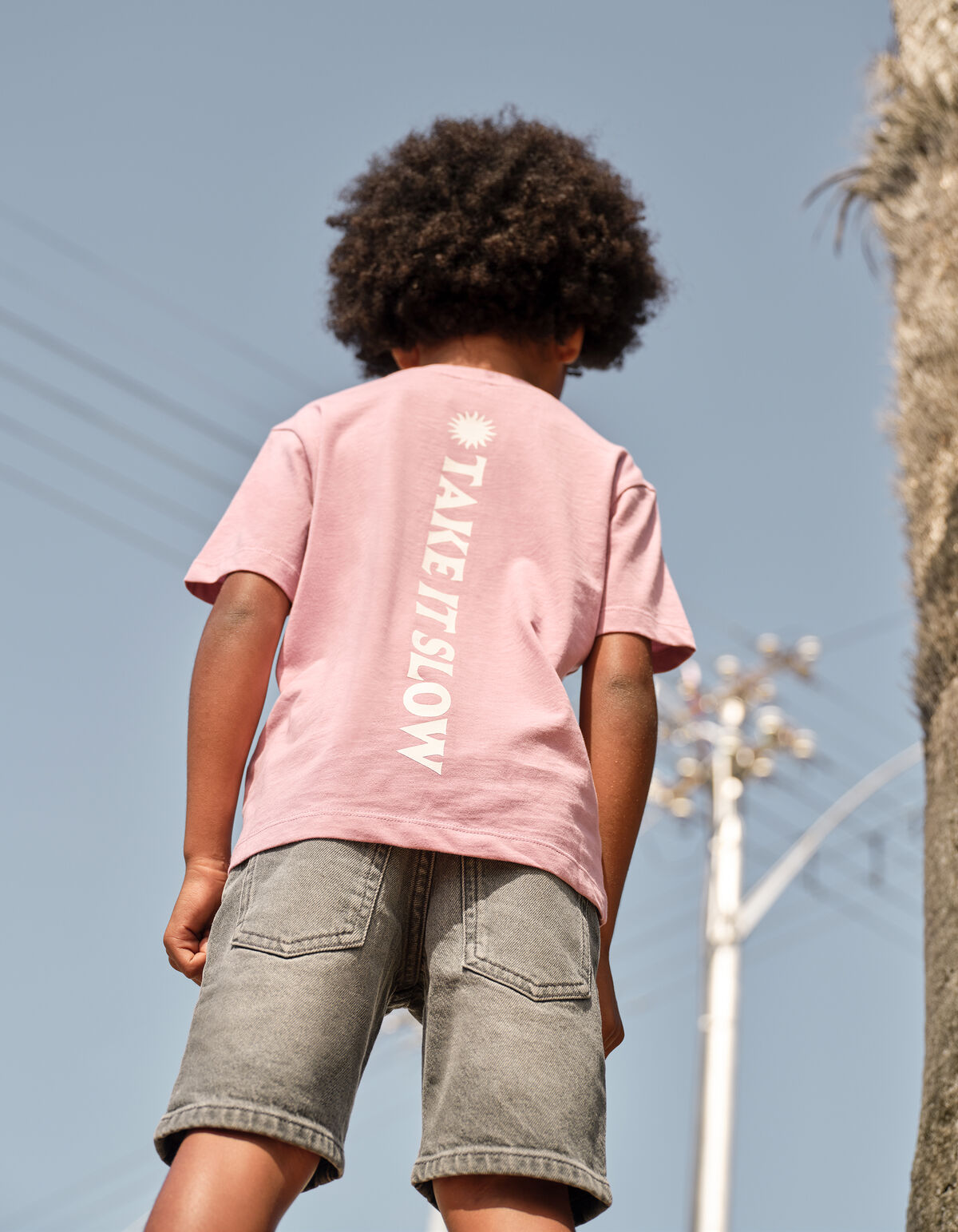Take It SlowA rtwork T-shirt Rosa SHOEBY BOYS