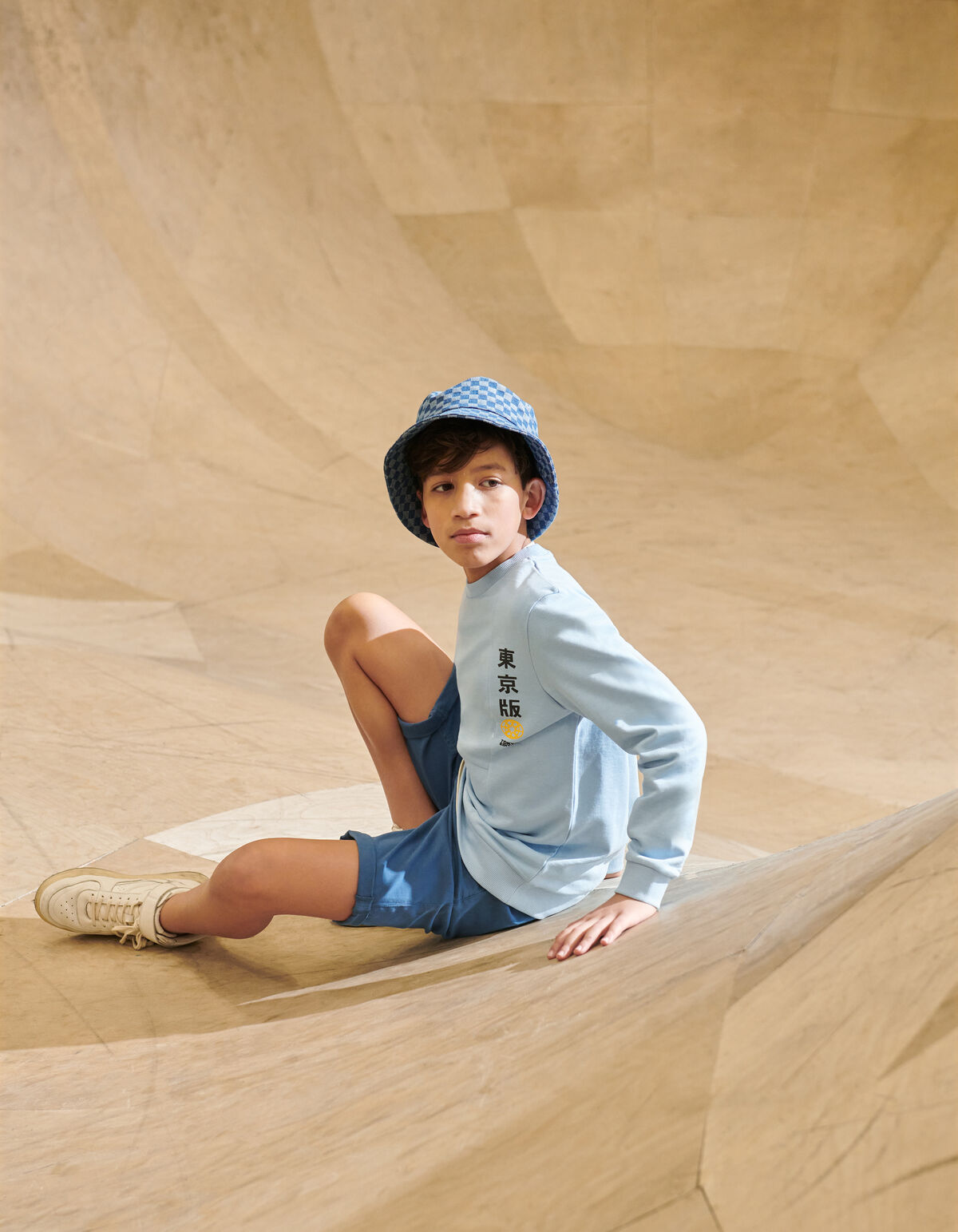 Regular Fit Pullover Hellblau SHOEBY BOYS