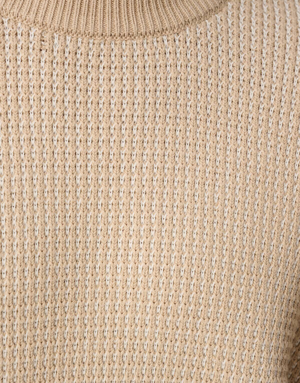 Geflochtener Strickpullover Sand SHOEBY MEN