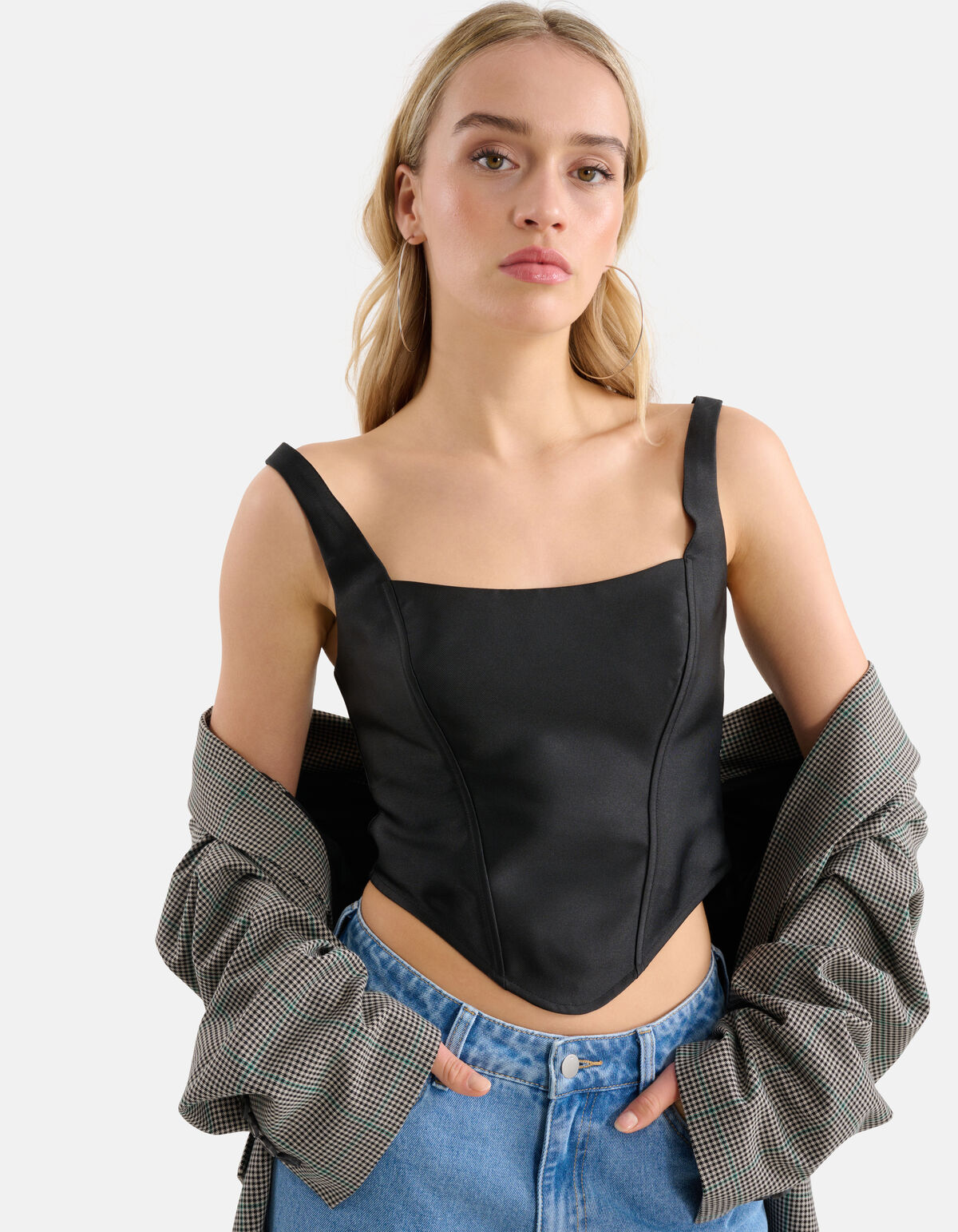 Cropped Top Schwarz SHOEBY WOMEN