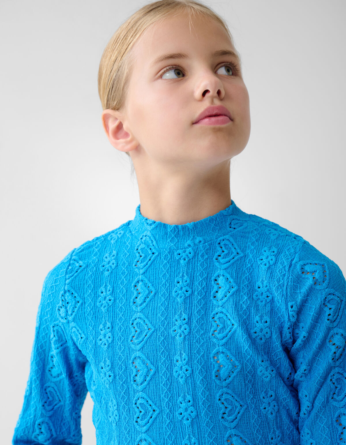 Besticktes Top Blau SHOEBY GIRLS