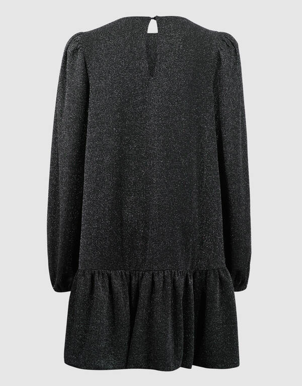 Glitter Balloon Mini Jurk Zwart SHOEBY GIRLS