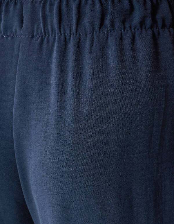 Piping Wide-Leg-Hose Dunkelblau SHOEBY GIRLS