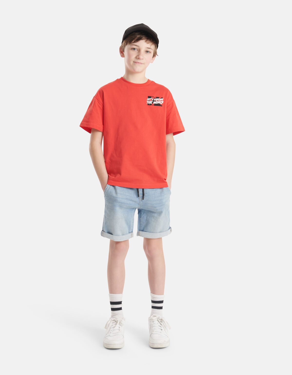 Puff-T-Shirt Rot SHOEBY BOYS