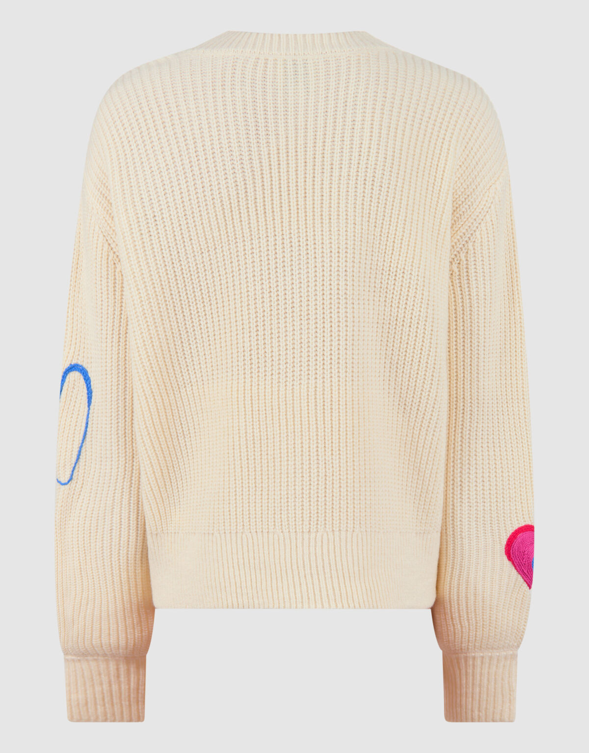 Herz Strickjacke Off White SHOEBY GIRLS