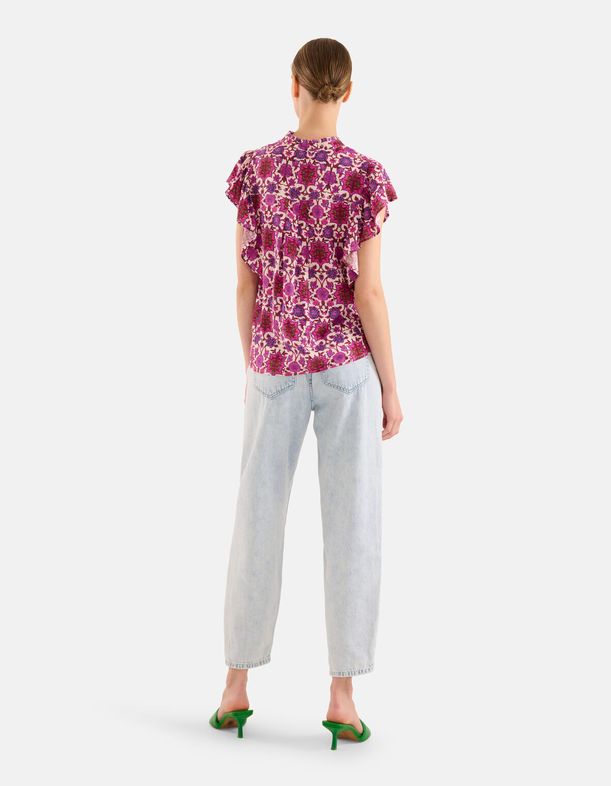 Grafikdruck Top Lila SHOEBY WOMEN