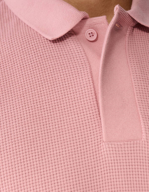 Waffel Polo Rosa SHOEBY MEN