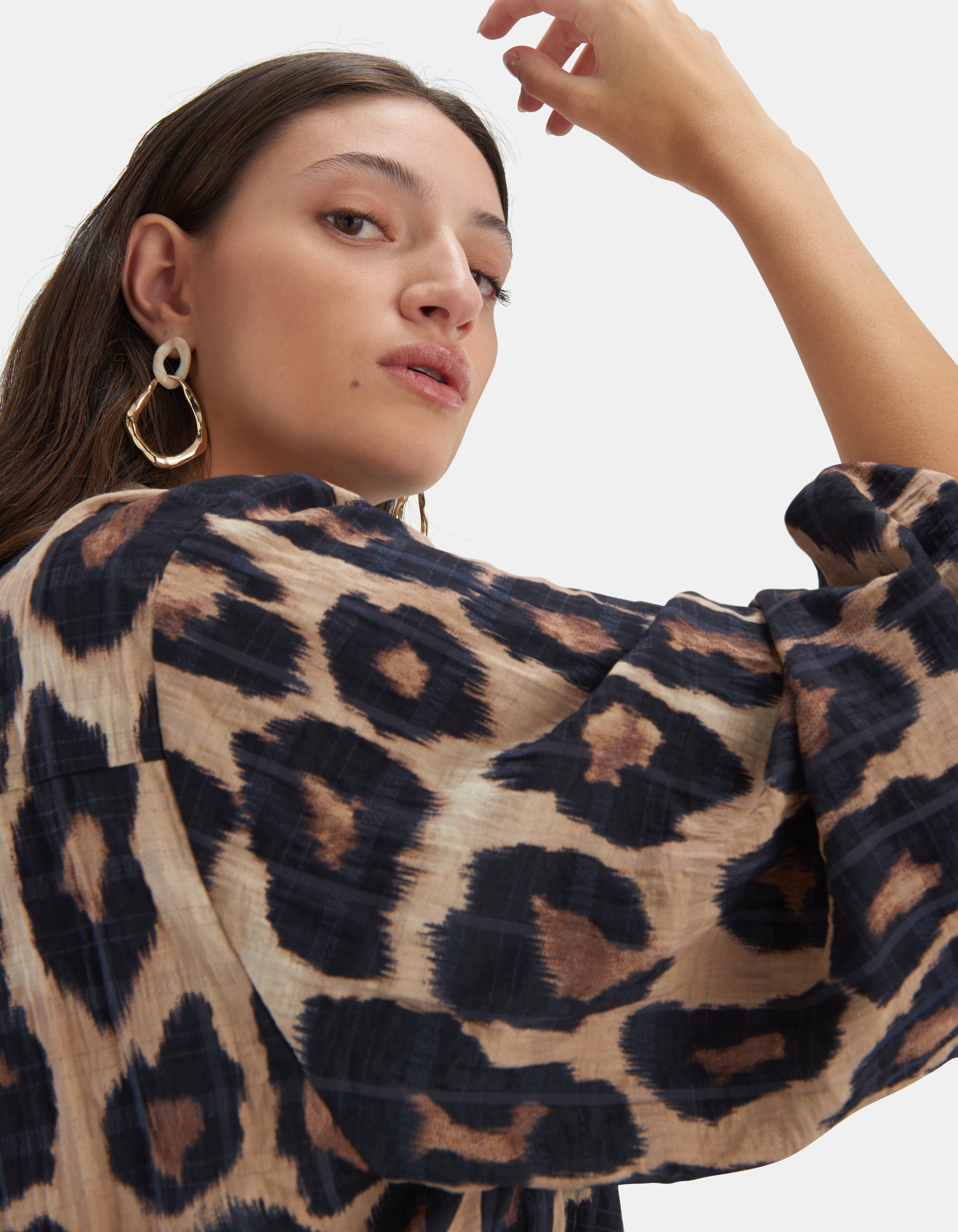 Leopard Langes Kleid EKSEPT