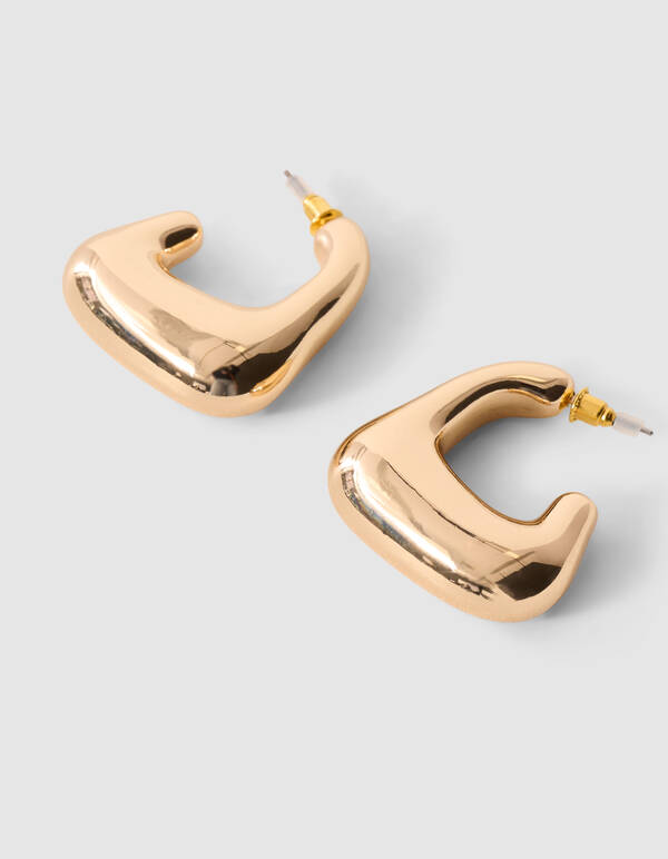Bulky Hoop Ohrringe Gold SHOEBY ACCESSOIRES